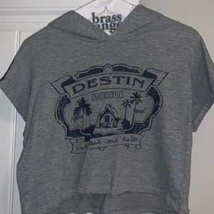 Cropped Destin Florida hoodie